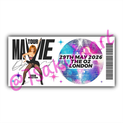 DC 2026 Tour Souvenir Tickets