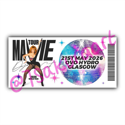 DC 2026 Tour Souvenir Tickets