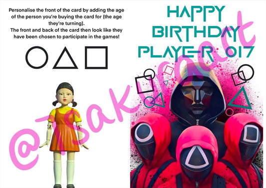 Games Birthday Card