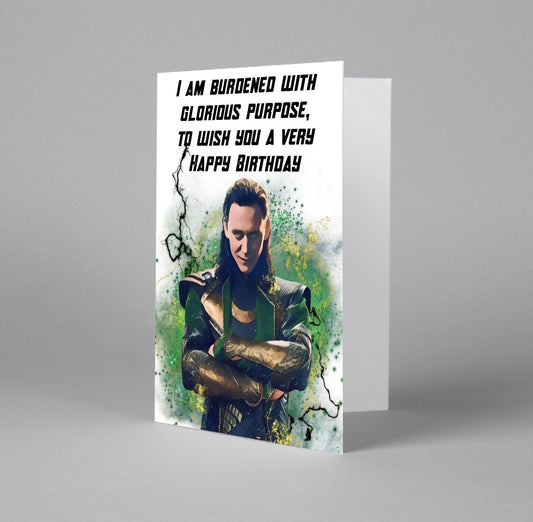 Trickster God Inspired Birthday Card