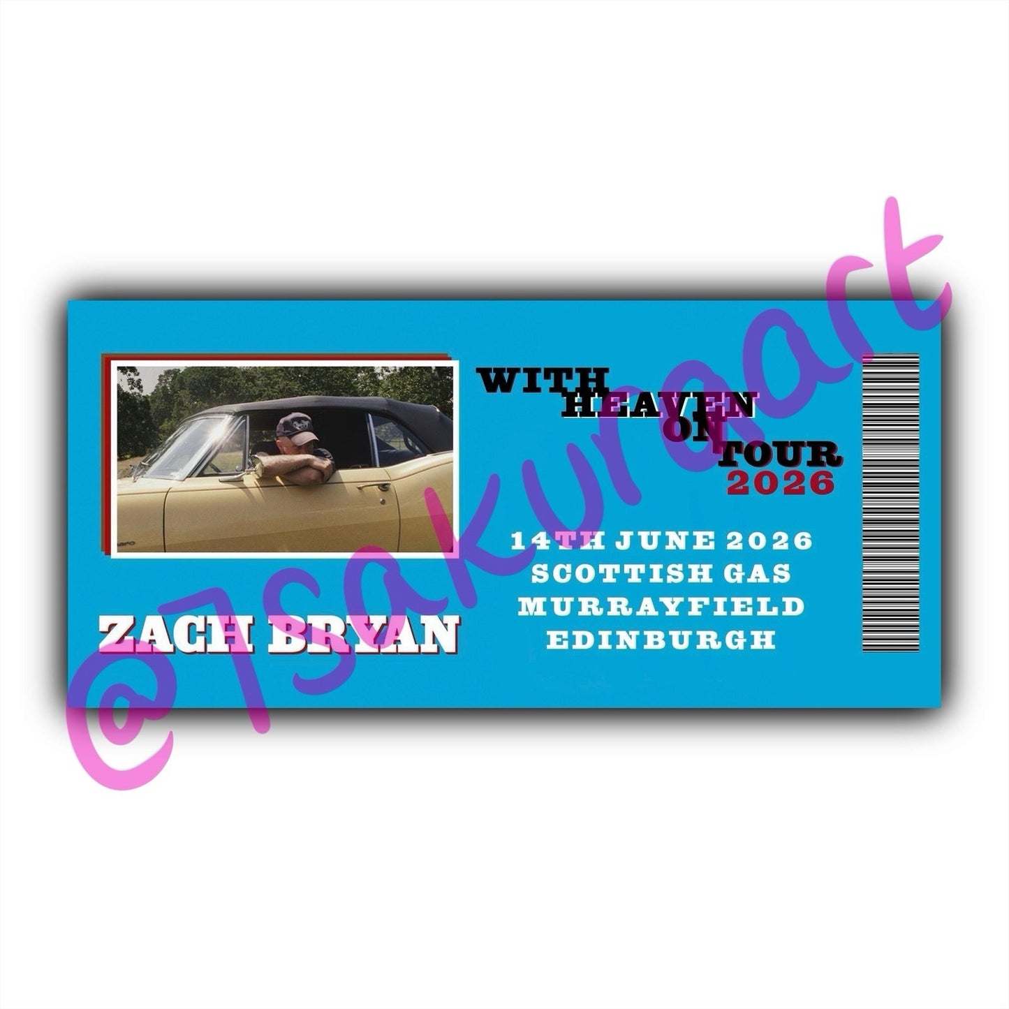 ZB 2026 Tour Souvenir Tickets