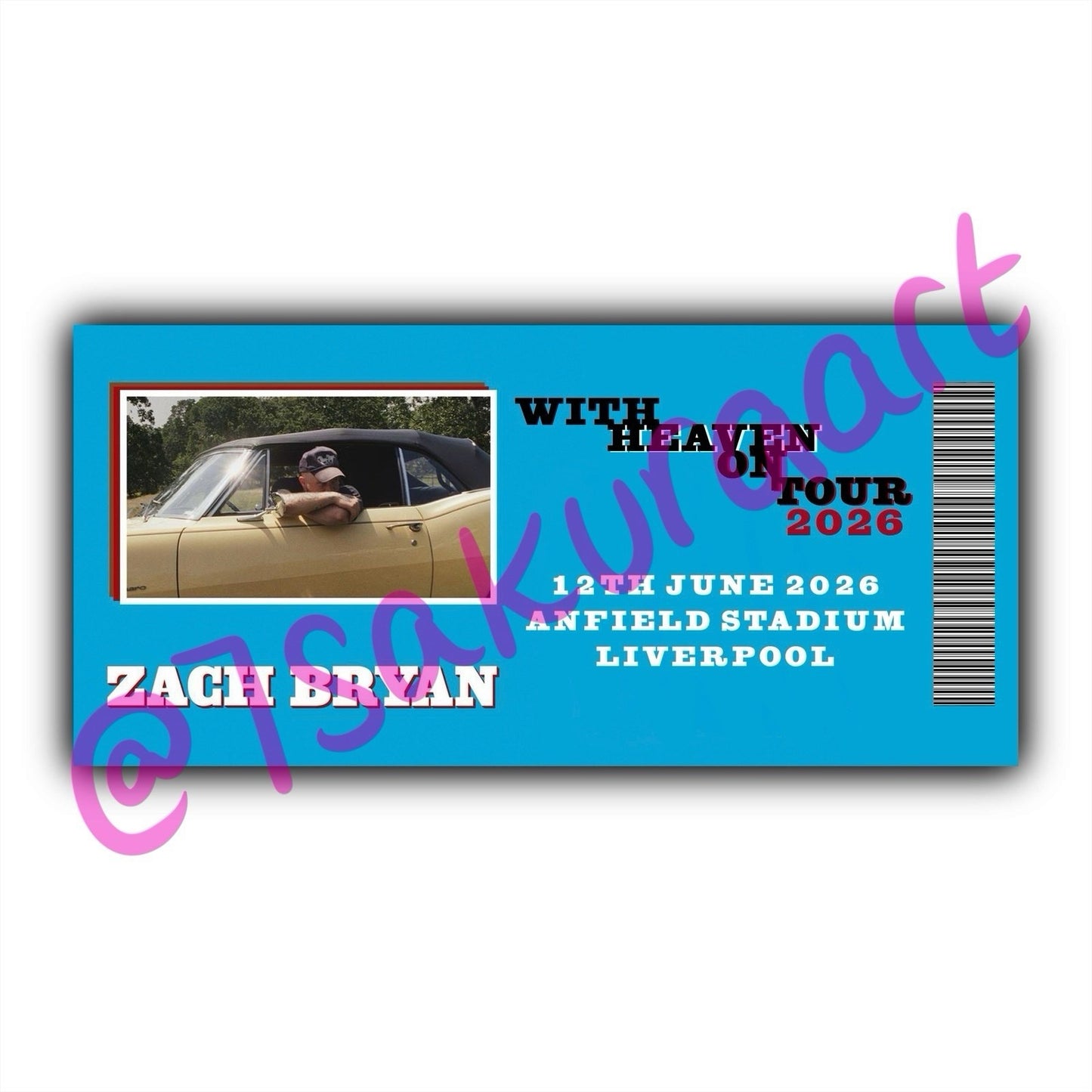 ZB 2026 Tour Souvenir Tickets