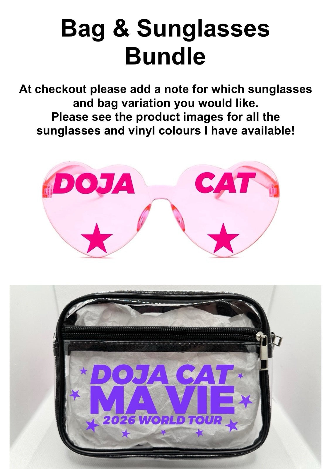 DC 2026 Tour Concert Bag Clear Stadium Approved PVC Concert Crossbody Bag