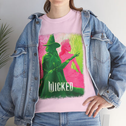 Green & Pink Witches Top