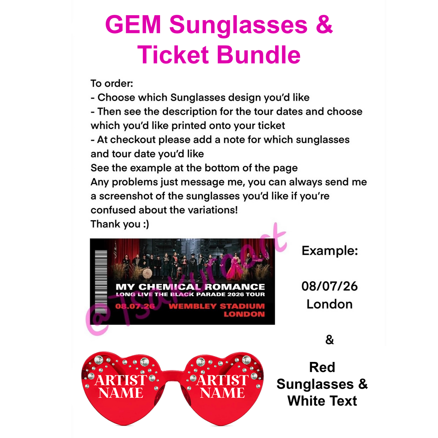 MCR 2026 Tour Sunglasses