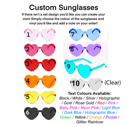 Custom Men's Sunglasses | Personalised Stag Do, Birthday & Holiday Glasses
