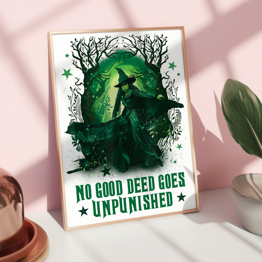 DISCOUNTED A4 Wicked Witch Poster