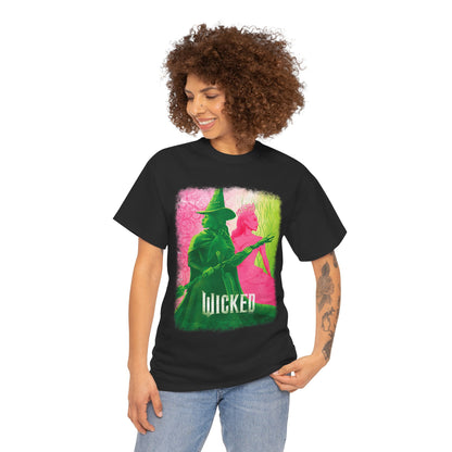 Green & Pink Witches Top