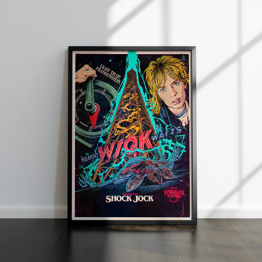 80s Sci-Fi TV Show Inspired Art Print, Season 5