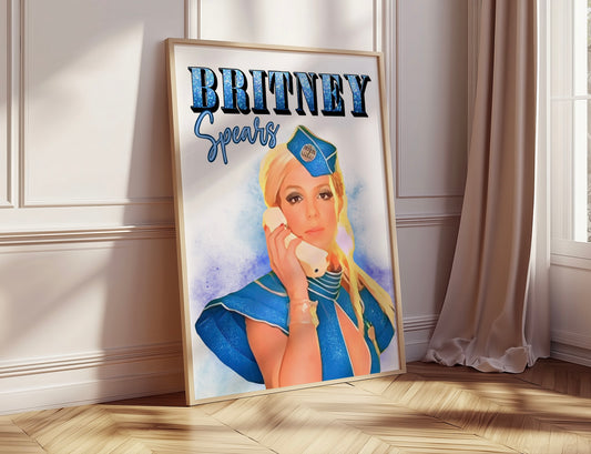 Britney Spears Toxic inspired Y2K Poster