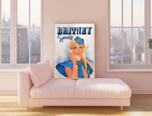 Britney Spears Toxic inspired Y2K Poster