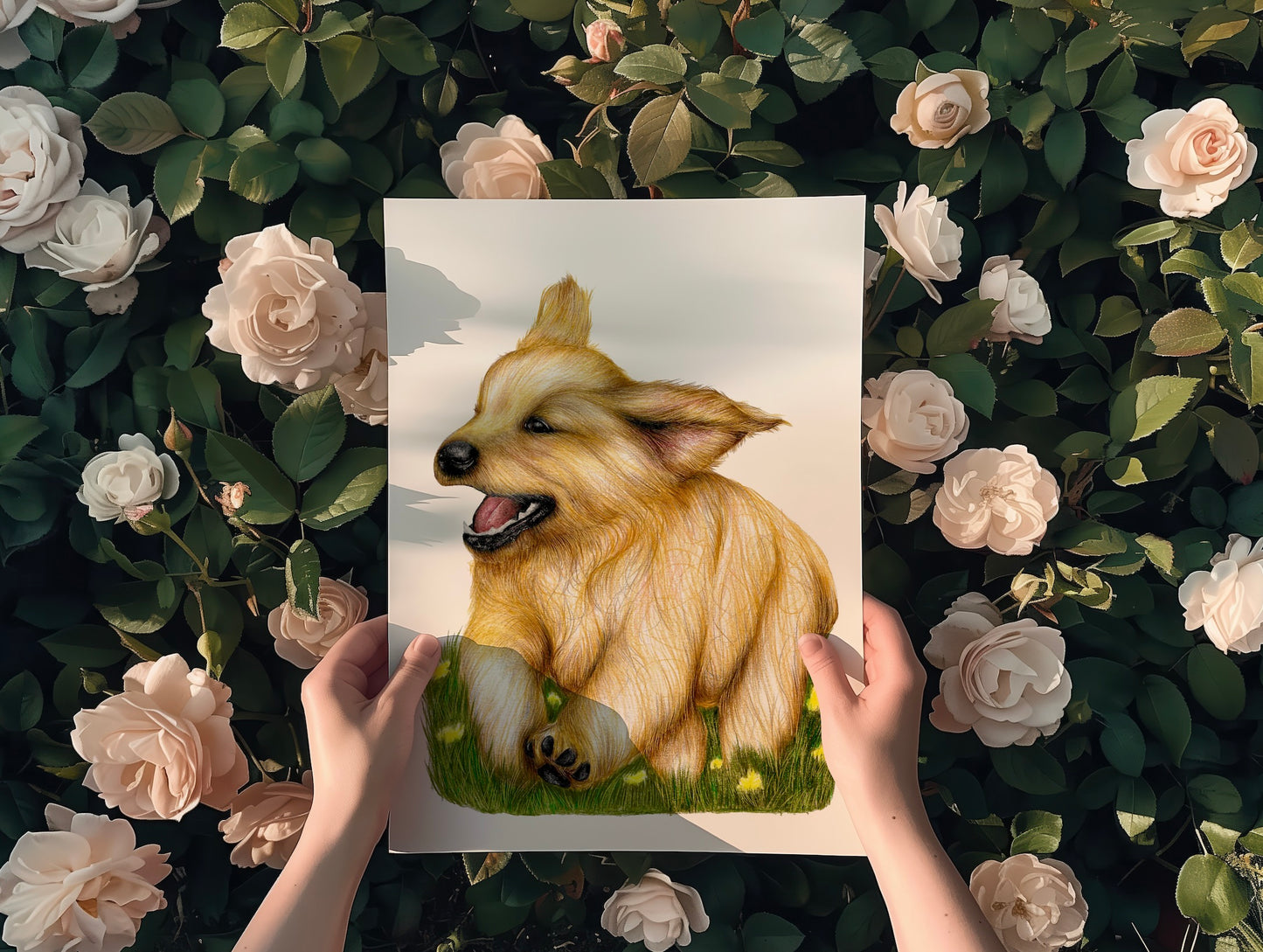 DISCOUNTED A4 Golden Retriever Art Print