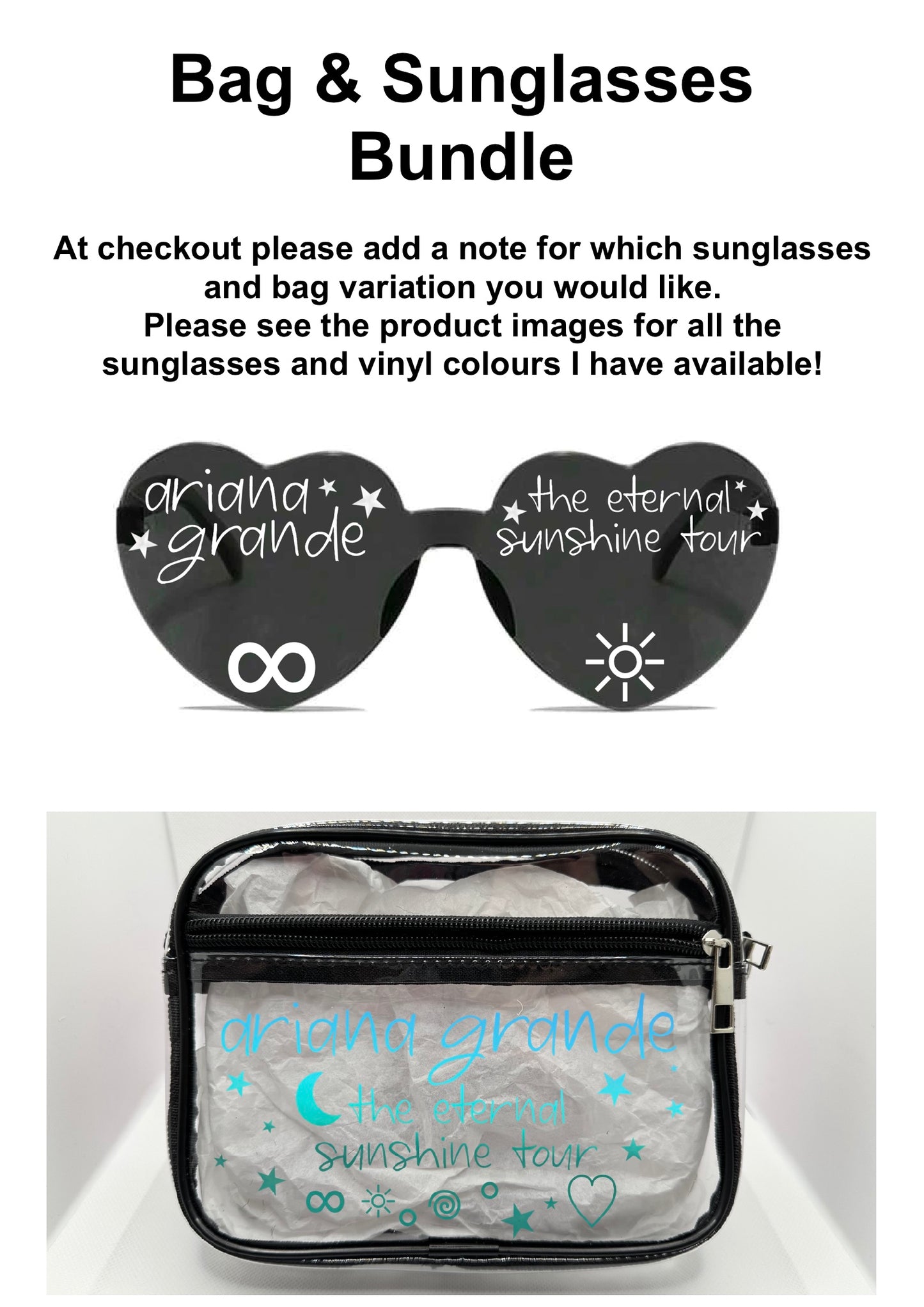 Popstar Tour Concert Bag Clear Stadium Approved PVC Concert Crossbody Bag