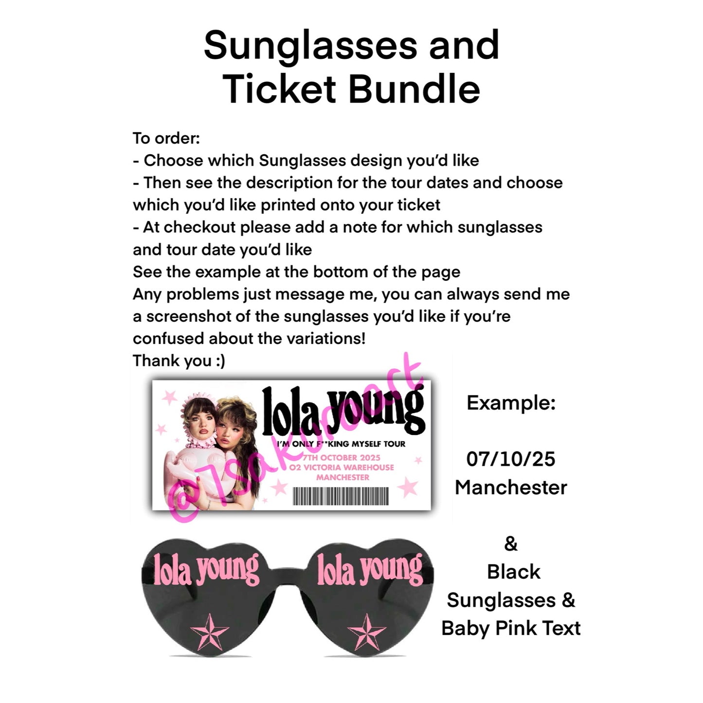 Popstar Tour Sunglasses