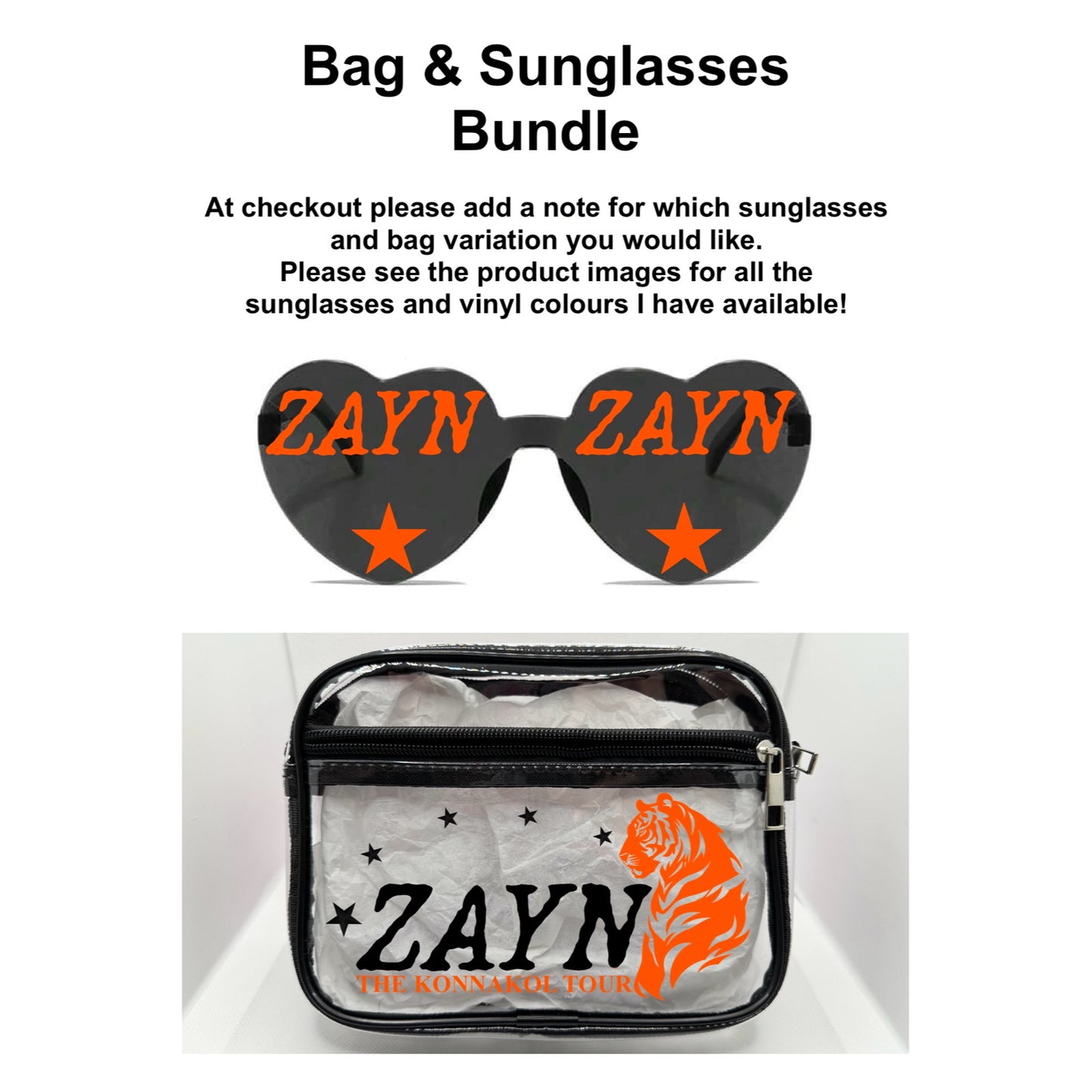 ZM 2026 Tour Concert Bag Clear Stadium Approved PVC Concert Crossbody Bag