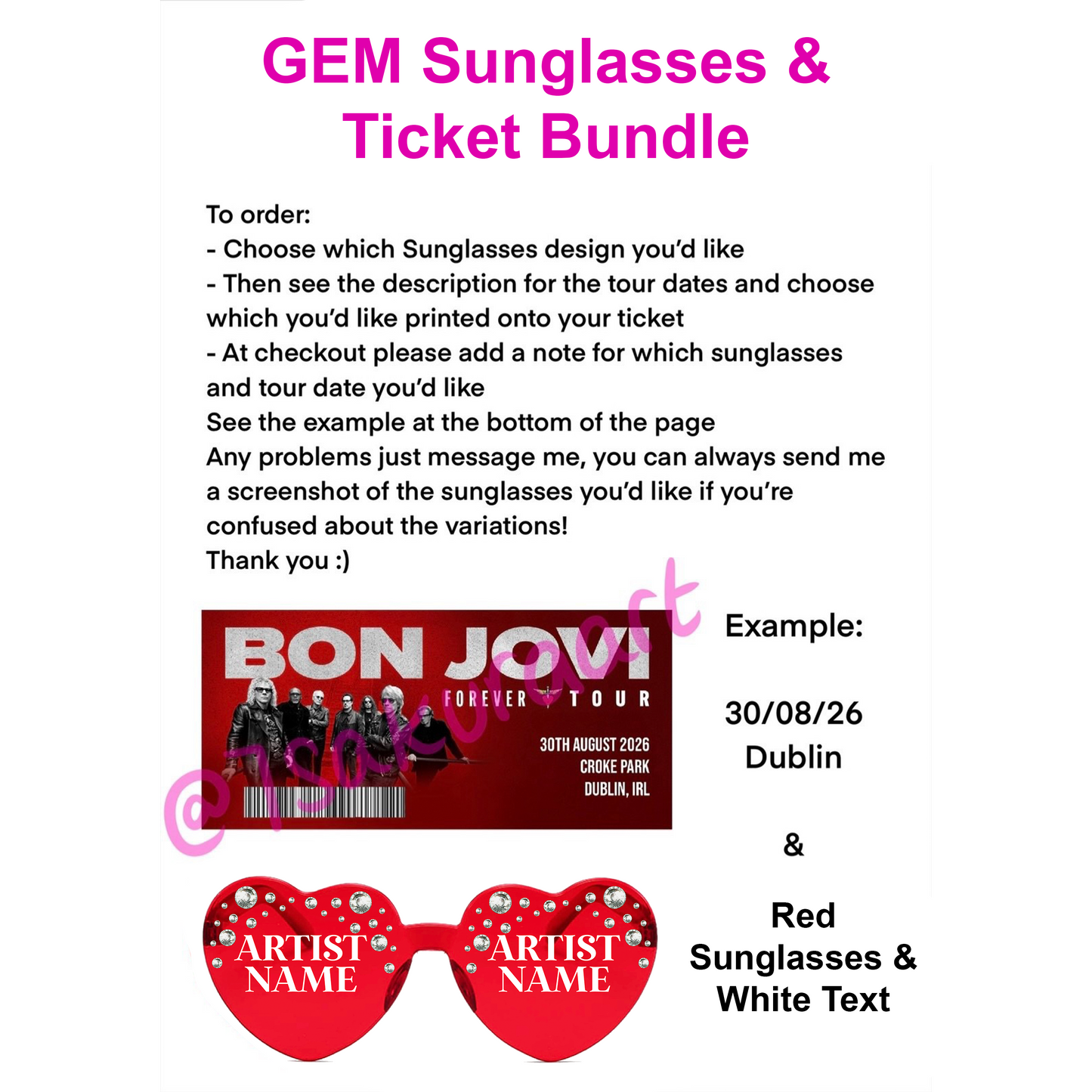 Bon J 2026 Tour Sunglasses