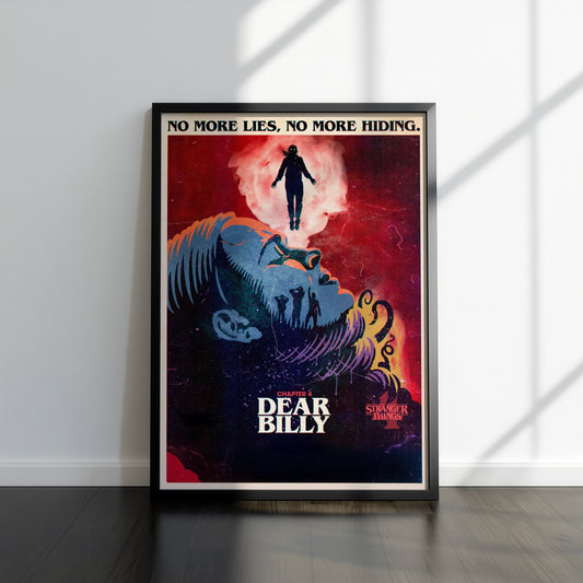 80s Sci-Fi TV Show Inspired Art Print, Season 4