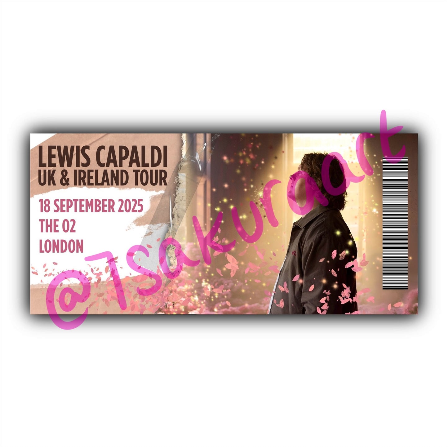 Scottish Singer UK & Ireland 2025 Tour Souvenir Tickets