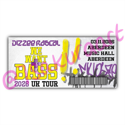 DR Tour 2026 Tour Souvenir Tickets