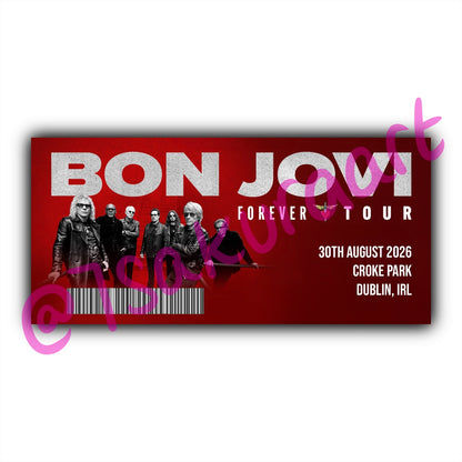 Bon J 2026 Tour Souvenir Tickets