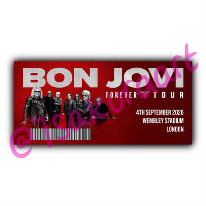 Bon J 2026 Tour Souvenir Tickets