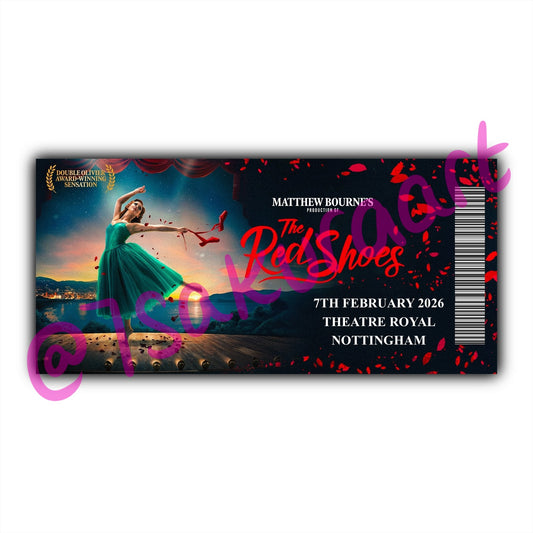 The Red Shoes 2026 Tour Souvenir Tickets