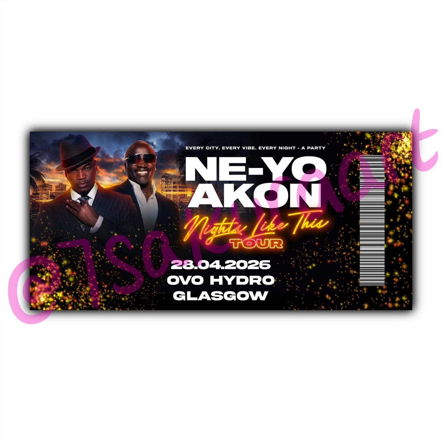 NY & A 2026 Tour Souvenir Tickets
