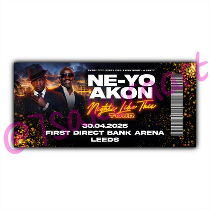 NY & A 2026 Tour Souvenir Tickets