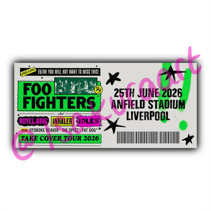 FF 2026 Tour Souvenir Tickets
