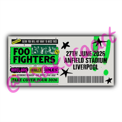 FF 2026 Tour Souvenir Tickets
