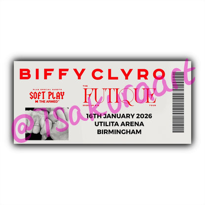 BC 2026 Tour Souvenir Tickets