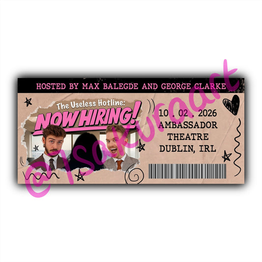 The Useless Hotline 2026 Tour Souvenir Tickets