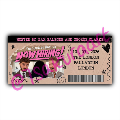 The Useless Hotline 2026 Tour Souvenir Tickets