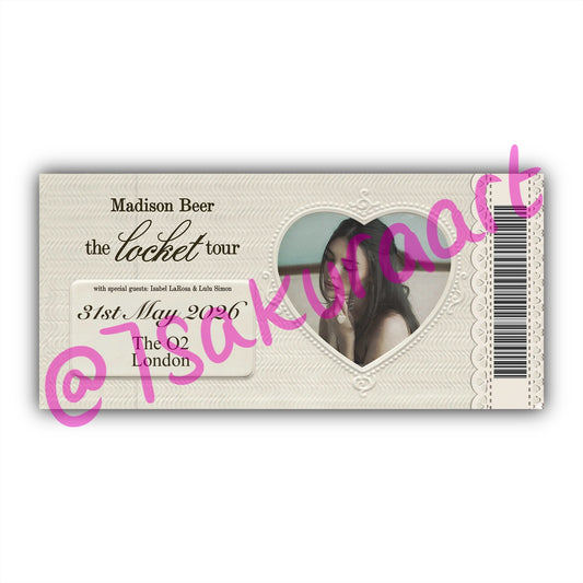 MB 2026 Tour Souvenir Tickets