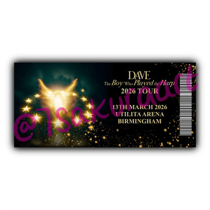 D 2026 Tour Souvenir Tickets