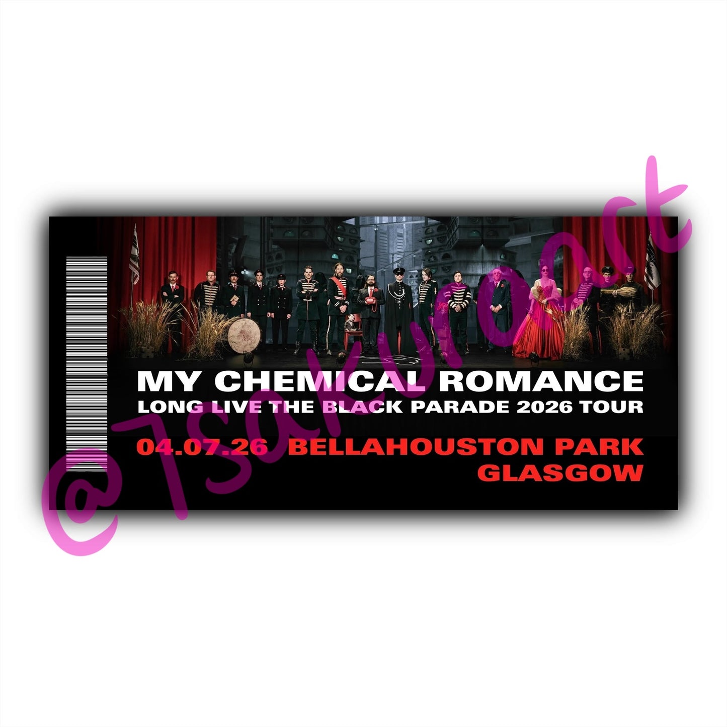 MCR 2026 Tour Souvenir Tickets