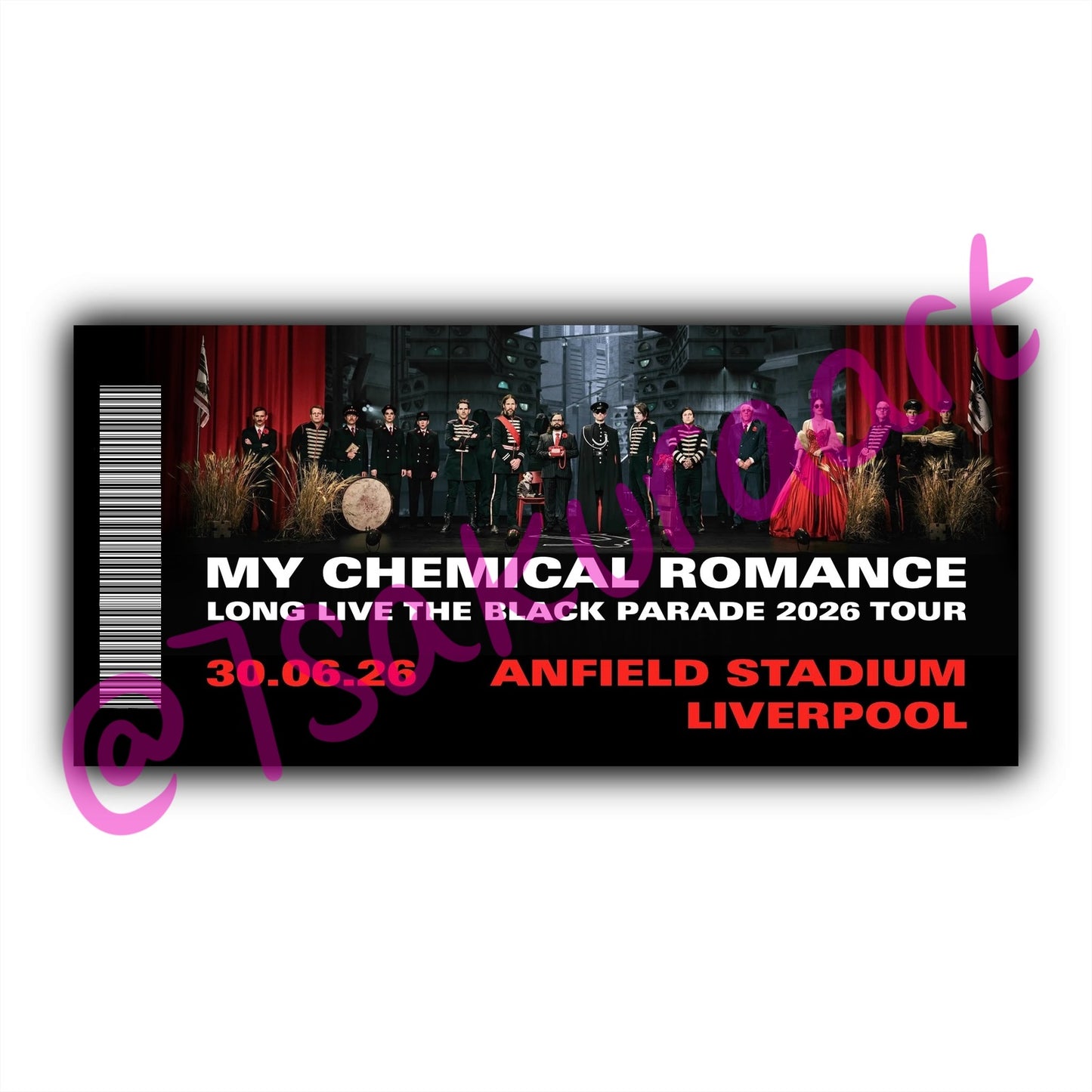 MCR 2026 Tour Souvenir Tickets