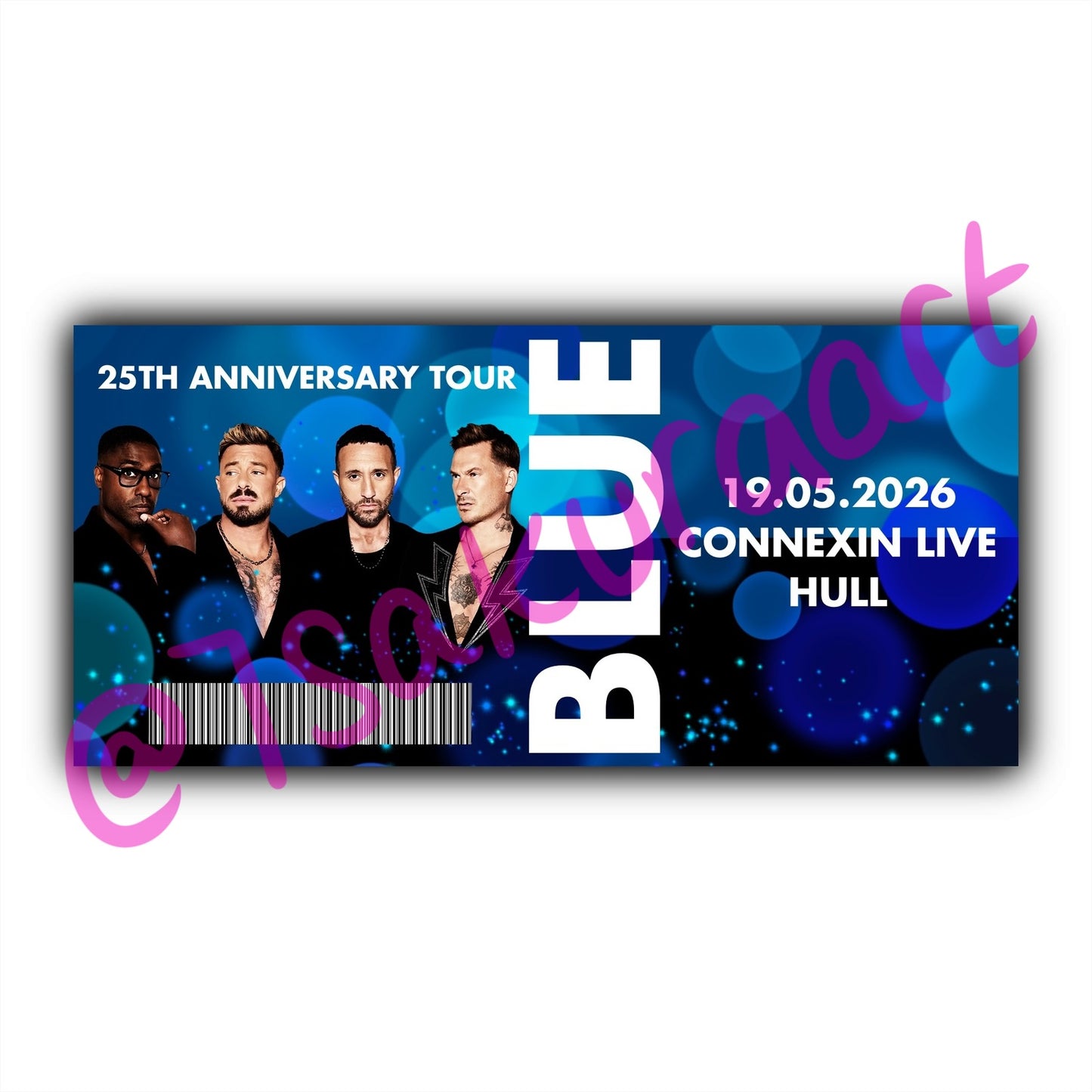 B, 25th Anniversary Tour Souvenir Tickets, 2026 Tour