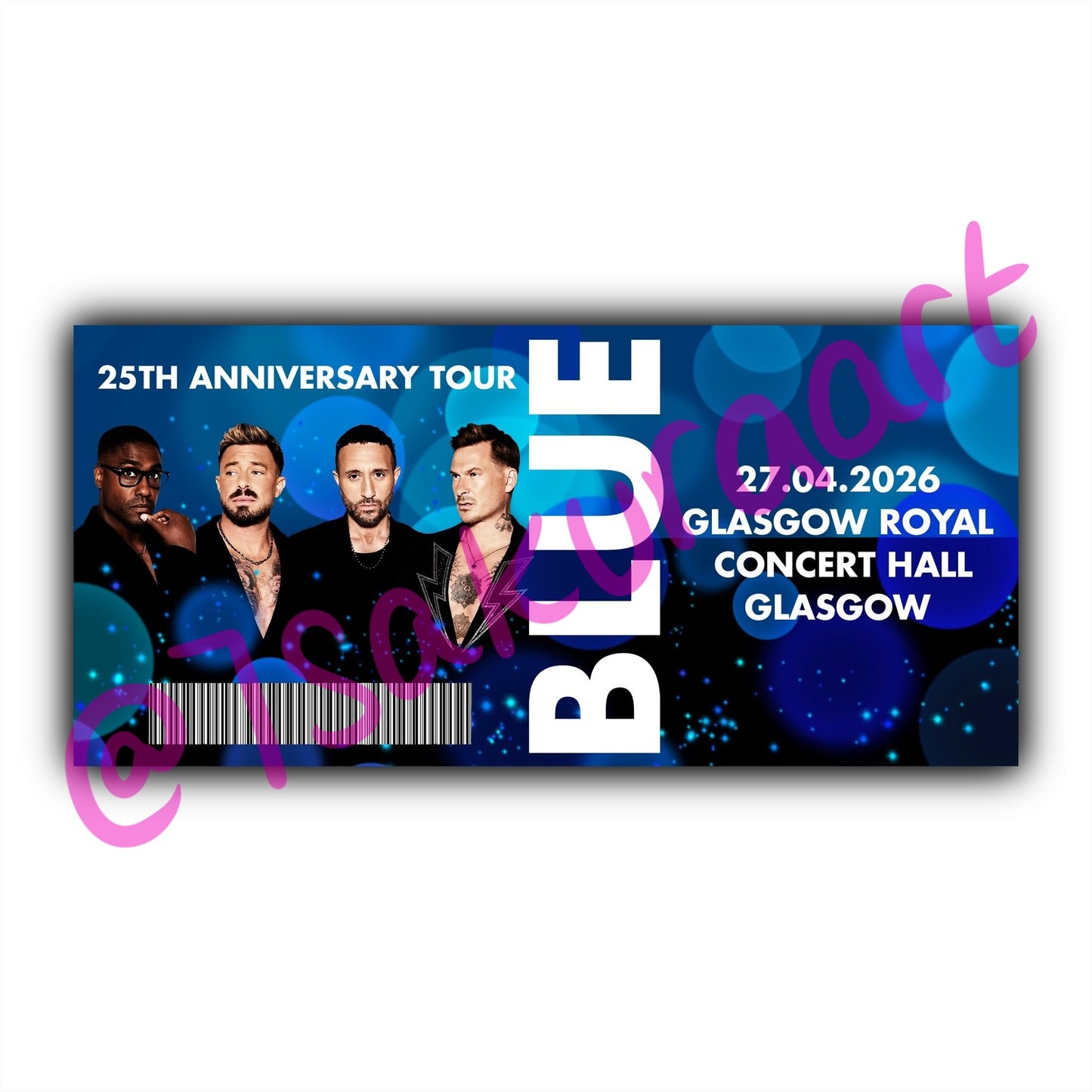 B, 25th Anniversary Tour Souvenir Tickets, 2026 Tour