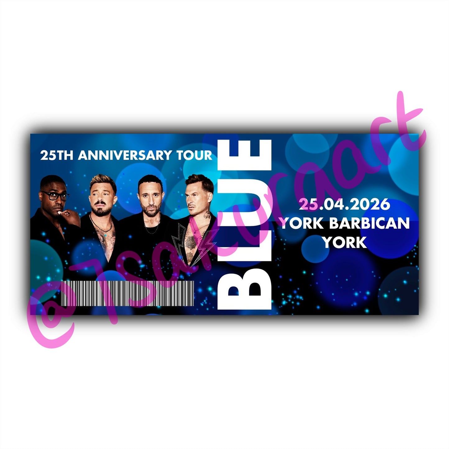 B, 25th Anniversary Tour Souvenir Tickets, 2026 Tour