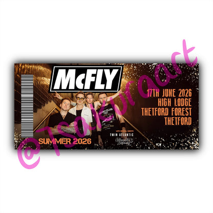 M 2026 Tour Souvenir Tickets