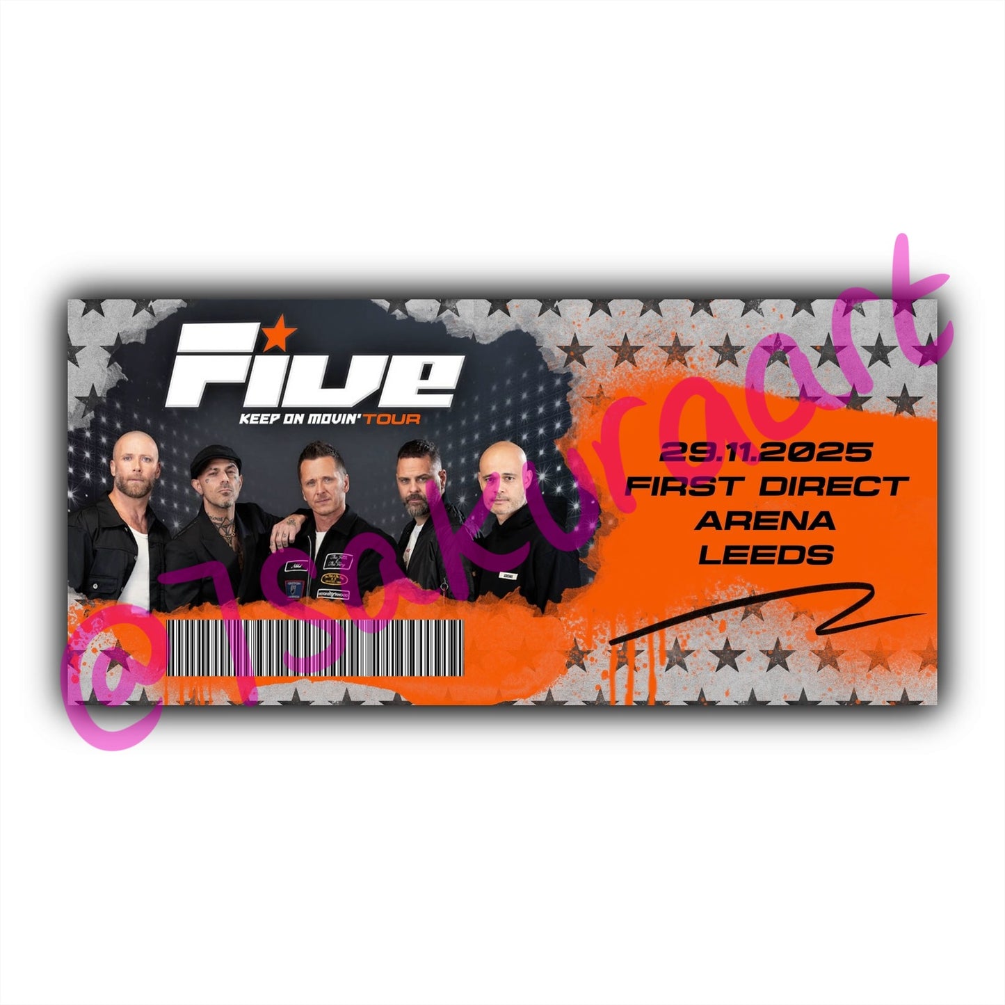 5 2025 Tour Souvenir Tickets