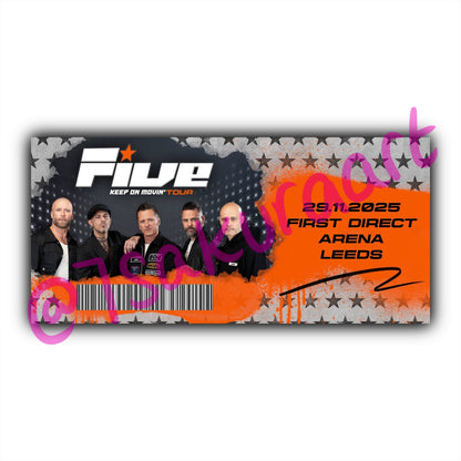 5 2025 Tour Souvenir Tickets