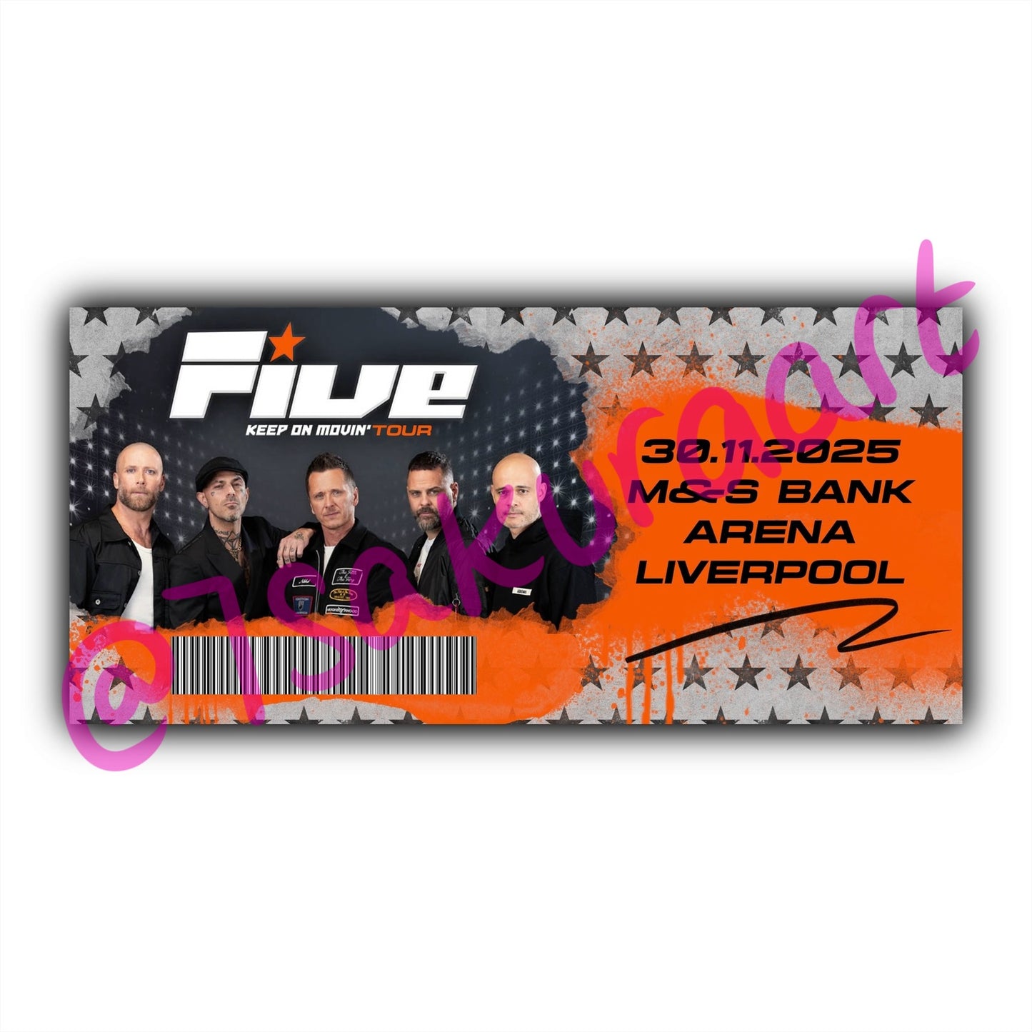 5 2025 Tour Souvenir Tickets