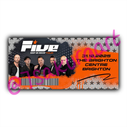 5 2025 Tour Souvenir Tickets
