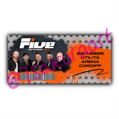 5 2025 Tour Souvenir Tickets