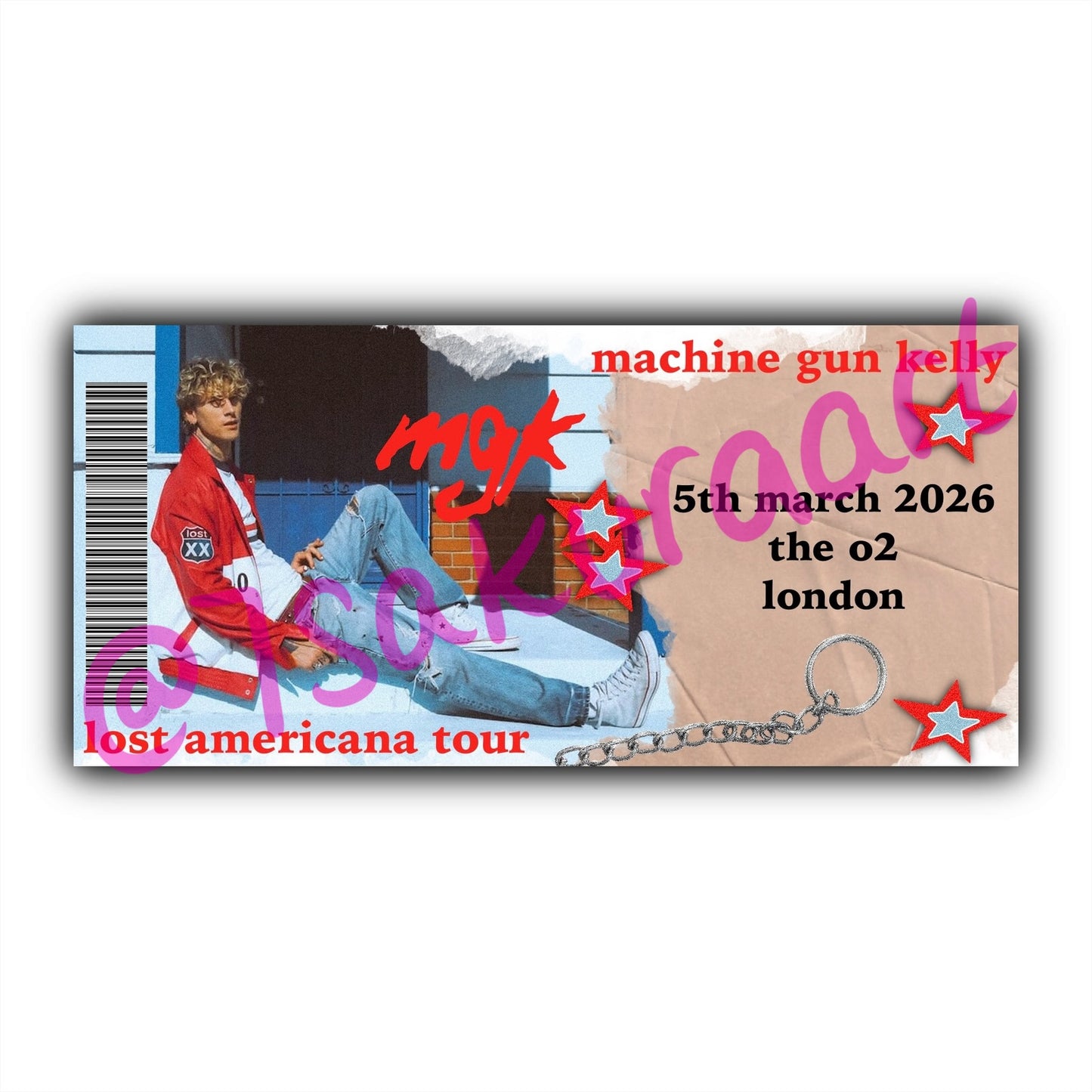 MGK 2026 Tour Souvenir Tickets
