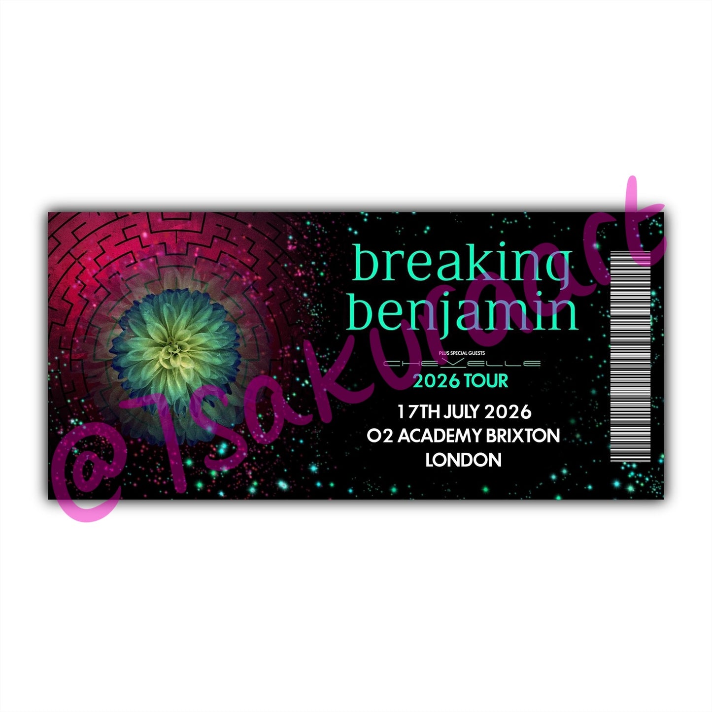 BB 2026 Tour Souvenir Tickets