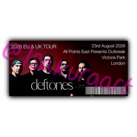 D 2026 Tour Souvenir Tickets