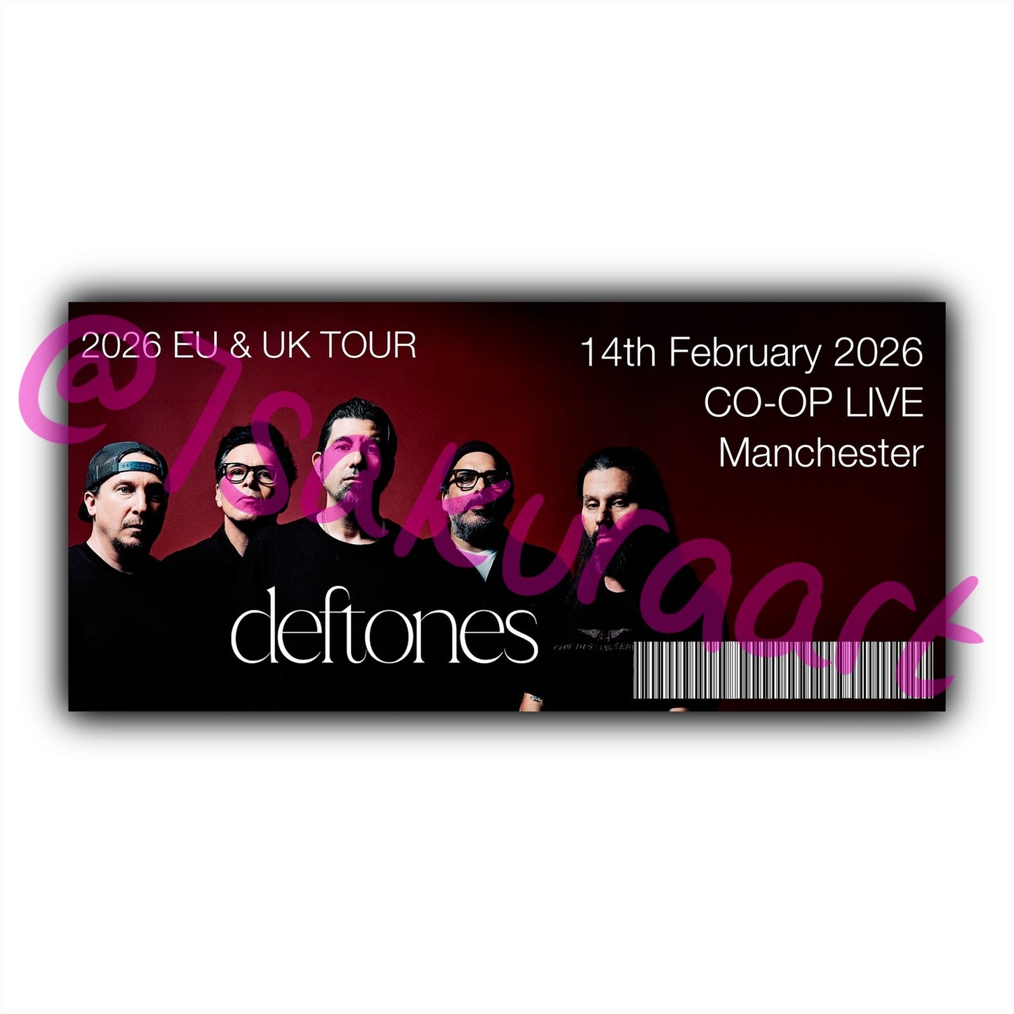 D 2026 Tour Souvenir Tickets